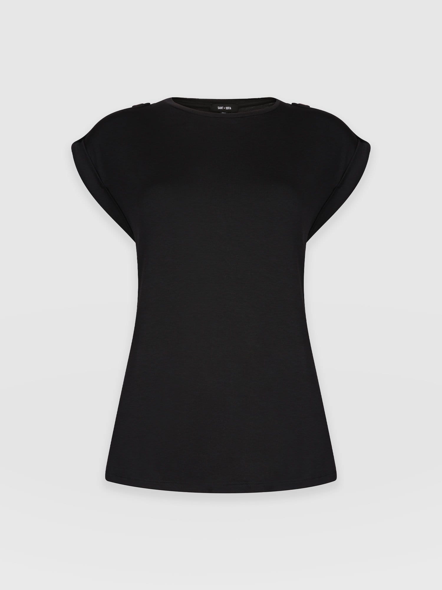 Turn-Up Tee - Black